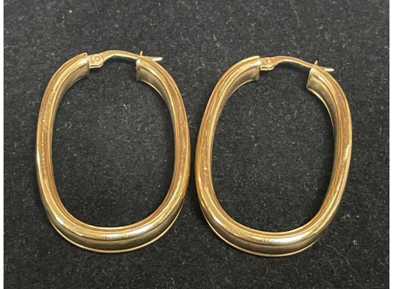 Rare & Lovely Vintage Italian 15k Gold Earrings  (.625) Art Deco Period