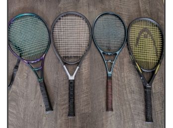 Lot Of Four Tennis Rackets
