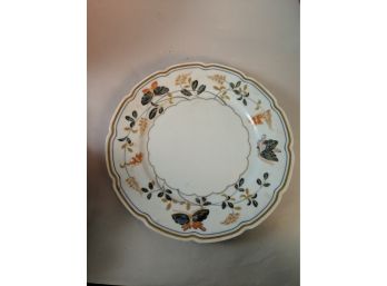 Beautiful Limoges Plate With Butterflies And Floral Patterns