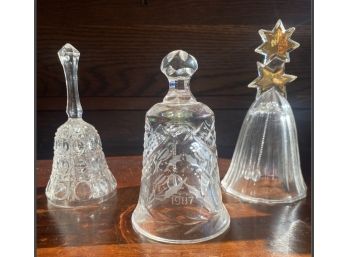 Decorative Glass Dinner Bells From The 1980s
