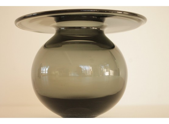 Organic Freeform Scandinavian Mid Century Modern Glass Vase