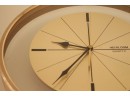 Completely Cool Brass Mid Century Modern HEIRLOOM Brass Clock
