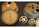 Lot Of Vintage Mantle Clock Repair Pieces, Most Brass