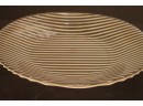 Fantastic Designed Mid Century Modern Designed Etched Glass Serving Dish By CIVE Of Italy