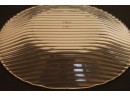 Fantastic Designed Mid Century Modern Designed Etched Glass Serving Dish By CIVE Of Italy