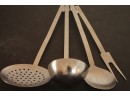 Set Of 4 Stainless Steel Mid Century Modern Chefs Tools Made In Korea