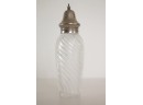 Vintage Glass & Silver Salt Shaker