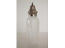 Vintage Glass & Silver Salt Shaker