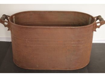 Vintage Copper And Metal Boiler / Wash Pot