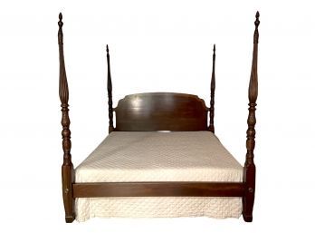 Ethan Allen King Size Four Poster Bed