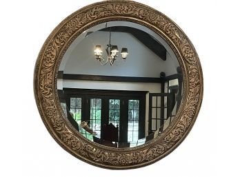Huge Hand Carved Gold Mirror From Ethan Allen 39'