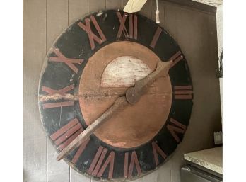 Giant 62' Antique Architectural Wall Clock From Germany