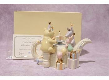 Lenox 'Pooh's Birthday Celebration Teapot' 2001 Disney