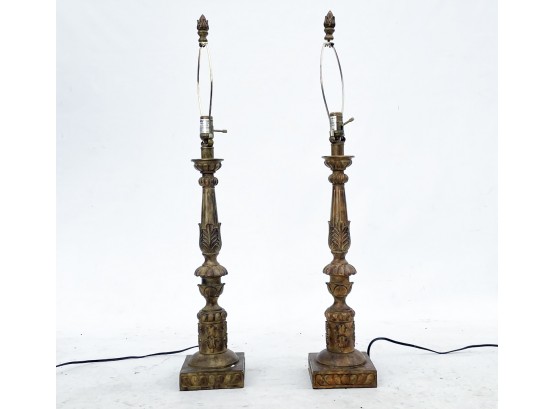 A Pair Of Decorative Lamps
