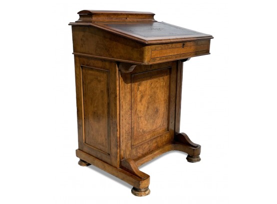 A Stunning Early 19th Century Italian Leather Top Writing Desk