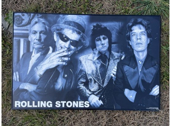 A Vintage Framed Rolling Stones Poster
