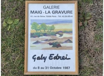 A Vintage Gaby Edrei Gallery Poster