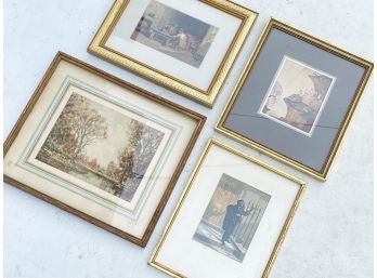 A Series Of 4 Antique Prints