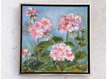 An Original Oil On Canvas, Floral