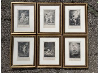 Late 18th Century Etchings Based On 'Paradise Lost'
