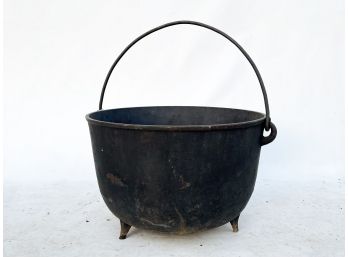 An Antique Cast Iron Boiling Cauldron