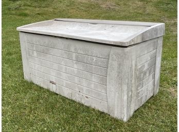 A Suncast Outdoor Storage Box