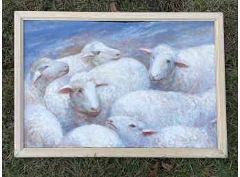Original Vintage Sheep Themed Artwork