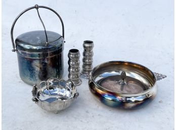 Vintage Silver Plate Table Top Accessories