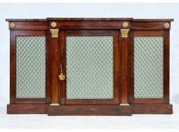 A 19th Century English Regency Rosewood Credenza