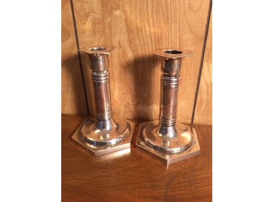 Sterling Silver Candle Sticks Solid 700 Grams