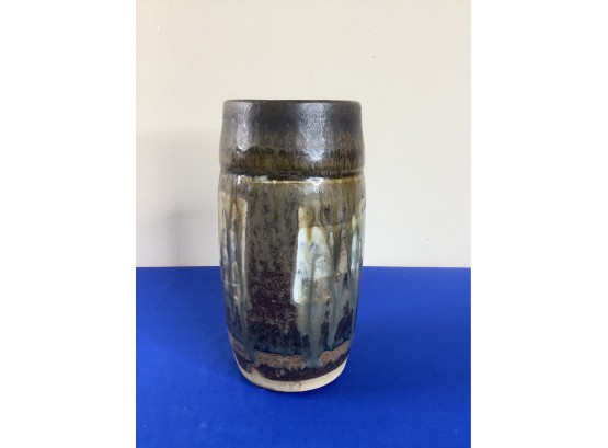 Blue Heron Pottery Vase/cup