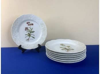Dansk Varity Of Flower Plate Lot