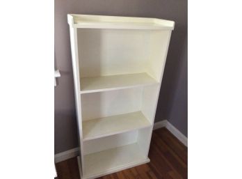 All White Book Shelf With 2 White Shelves