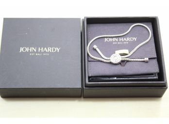 John Hardy Sterling Silver Slide Bracelet With Box