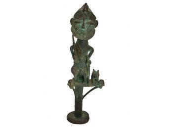 Antique Bronze African Statue