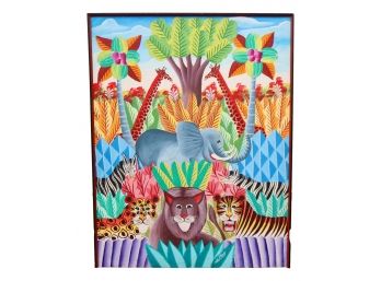 Simon Vibrant Jungle Animal  Art
