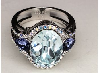 Wonderful Fancy Sterling Silver / 925 Multi Gemstone Ring - Very Pretty Piece - GREAT GIFT - New / Unused