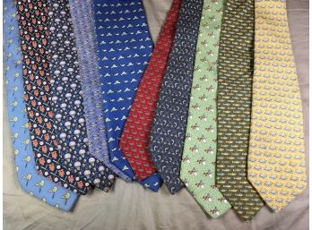 Lot Of 10 Fantastic VINEYARD VINES Ties - All Pure Silk - $850 Retail Value - GREAT LOT - Will Be AMAZING Deal