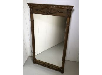 Beautiful Vintage Decorator Mirror - Antique Gold Finish - Nice Details - Not Overly Ornate - Simple & Elegant
