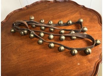 Absolutely Incredible Period Late 19th Century Antique ORIGINAL SLEIGH BELLS - Amazing Sound ! BARN FIND !