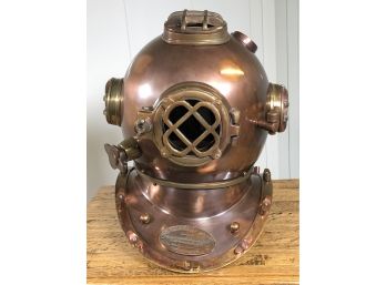 Incredible Vintage US NAVY Style Divers Helmet - MORSE DIVING EQUIPMENT Style - COOL PIECE - GREAT LOOK !
