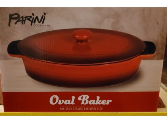 Brand New Parini Non-stick Ceramic Oval Baker NIB