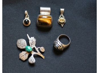 Collection Of  Sterling Silver Jewelry