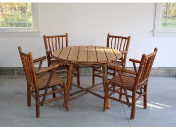 Sweet Dining Set By Old Hickory Furniture Co.