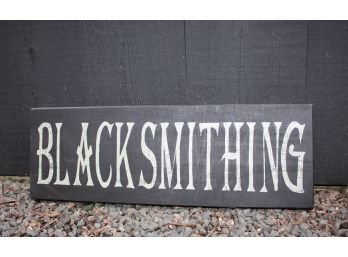 Blacksmithing Sign