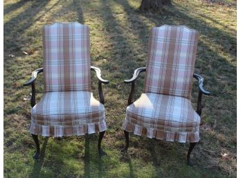 Beautiful Pair Of Upholstered Chairs