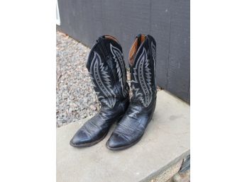 Pair Lucchese Cowboy Boots