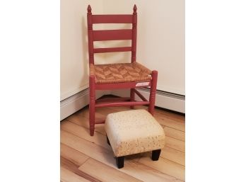 Cute Upholstered Foot Rest - Ottoman (Only)