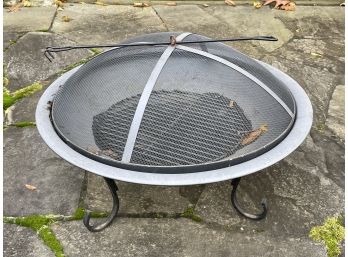 Lovely Large Fire Pit With Lid And Extras