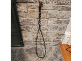 Vintage Wire Braided Carpet Swatter With Wood Handle